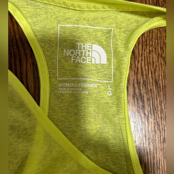 The North Face Neon Yellow Athletic FlashDry Racerback Tank Top Size Large - Picture 5 of 5